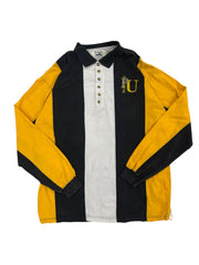 Vintage 90s Purdue Boilers Embroidered Long Sleeve Polo - XL Hammered Threads