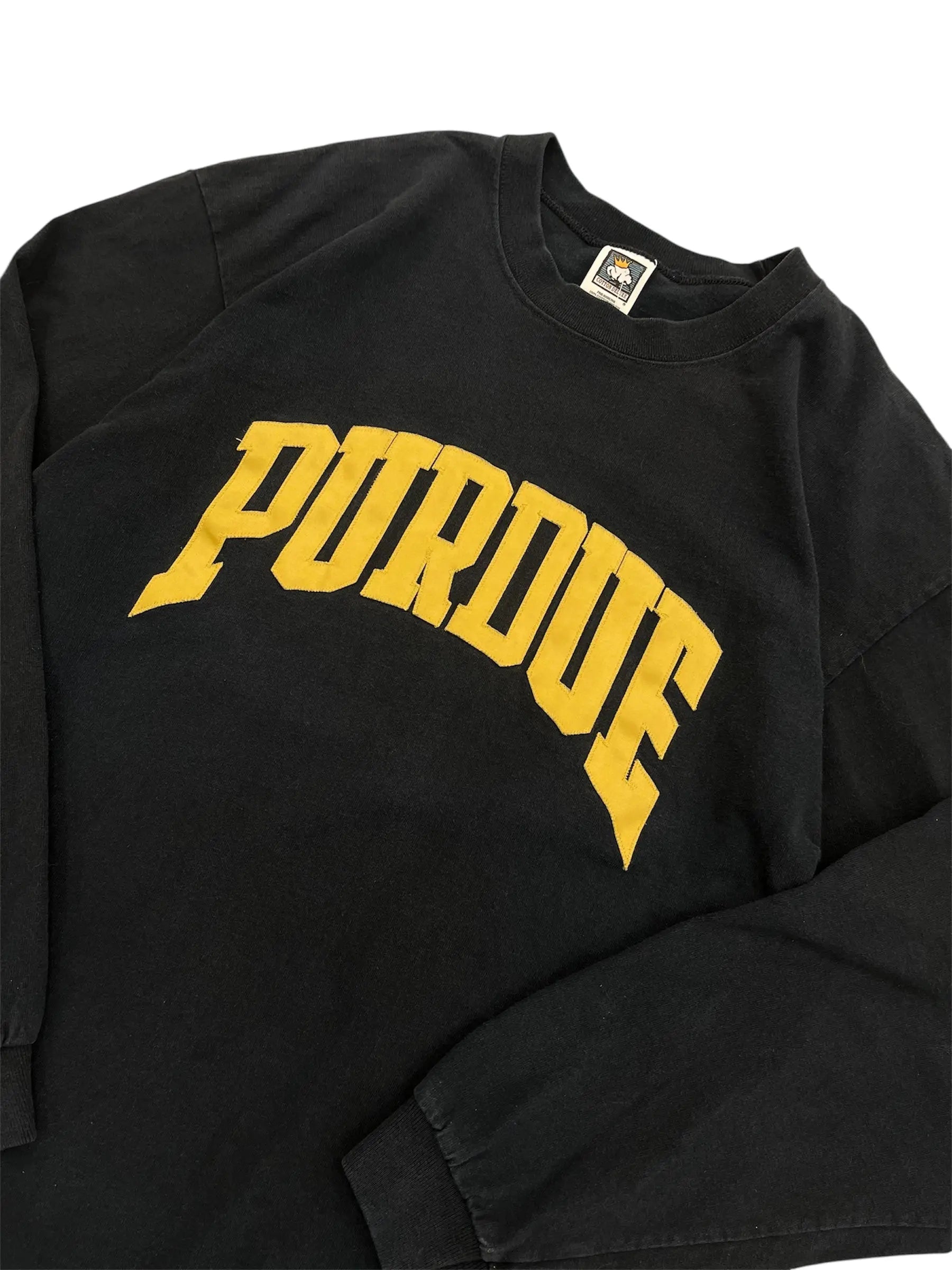 Vintage 90s Purdue Embroidered Long Sleeve Shirt - XL Hammered Threads
