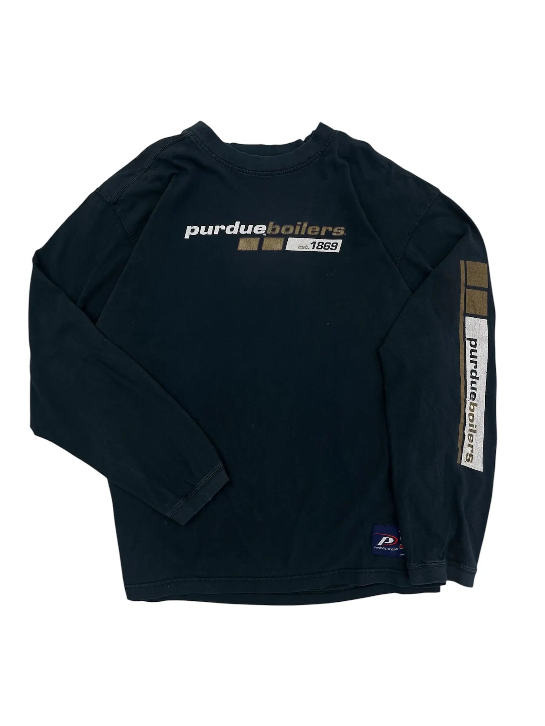 Y2K 2000s Purdue Boilermakers Graphic Long Sleeve - XL Hammered Threads
