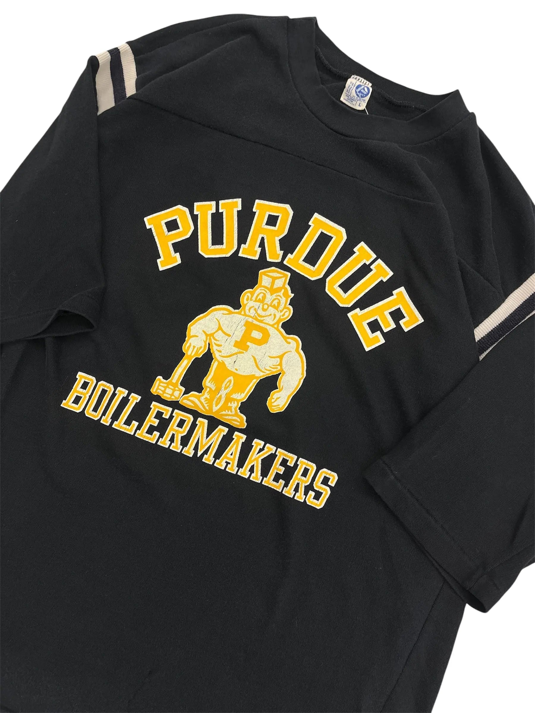 Vintage 80s Purdue Pete Boilermakers Graphic Tshirt - M Hammered Threads