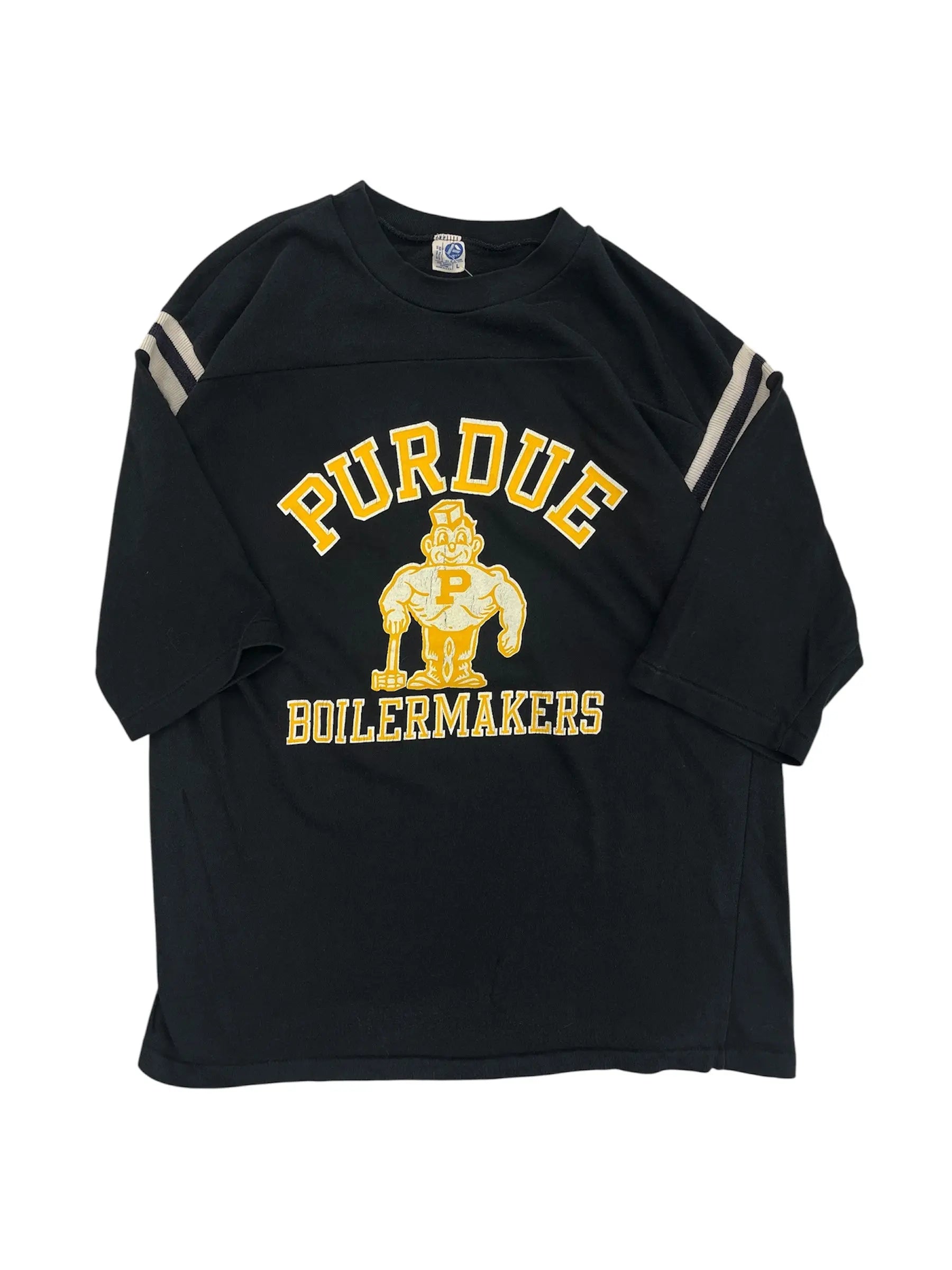 Vintage 80s Purdue Pete Boilermakers Graphic Tshirt - M Hammered Threads