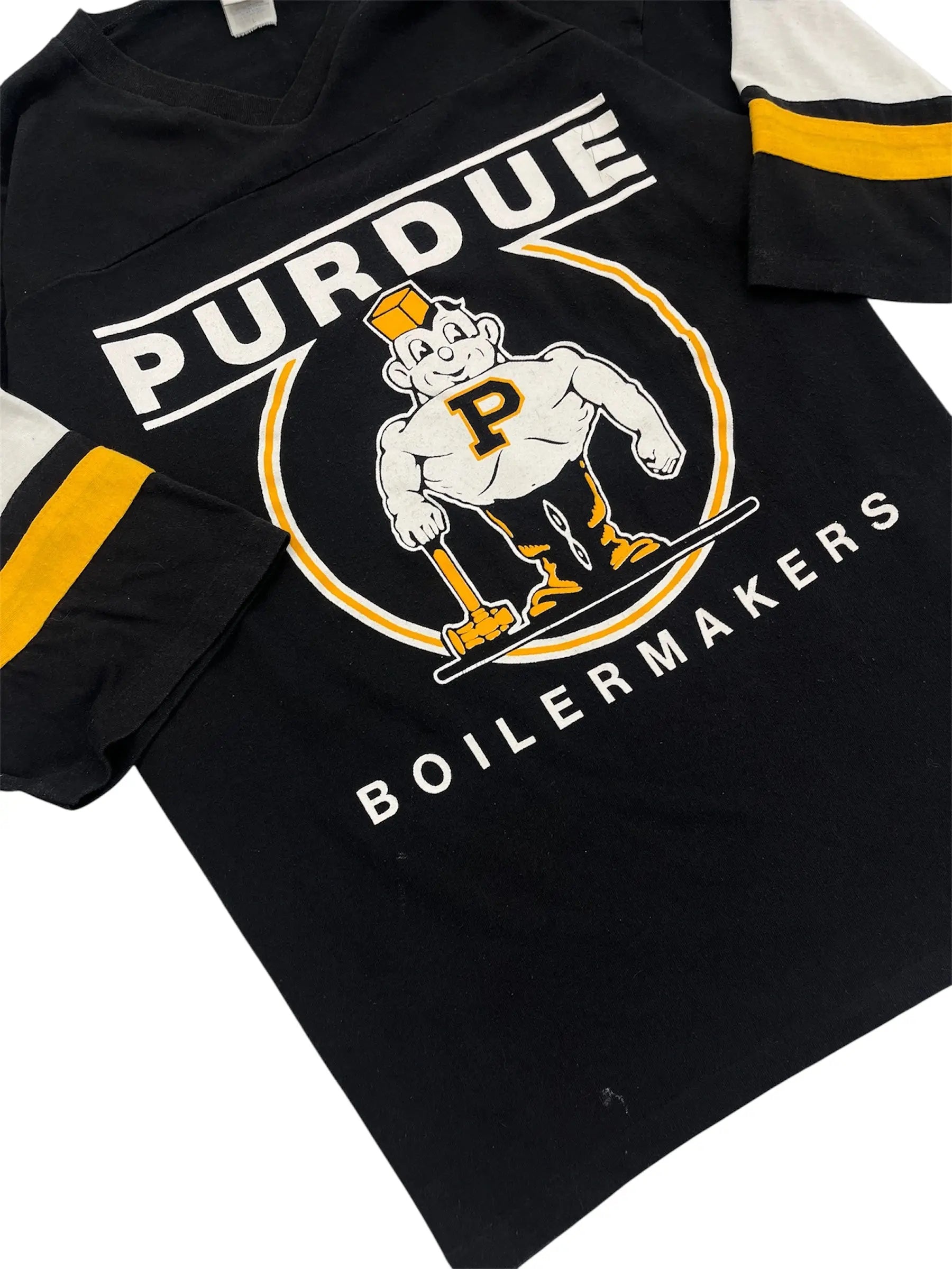Vintage 80s Purdue Pete Boilermakers Graphic Tshirt - M Hammered Threads