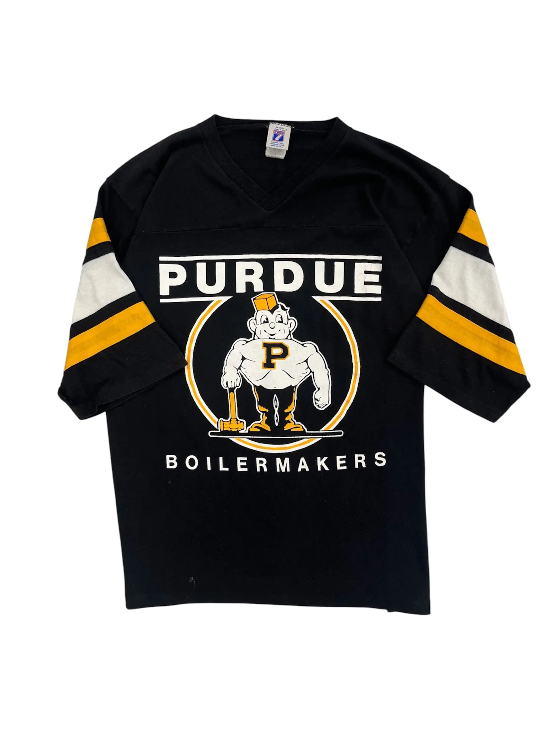 Vintage 80s Purdue Pete Boilermakers Graphic Tshirt - M Hammered Threads