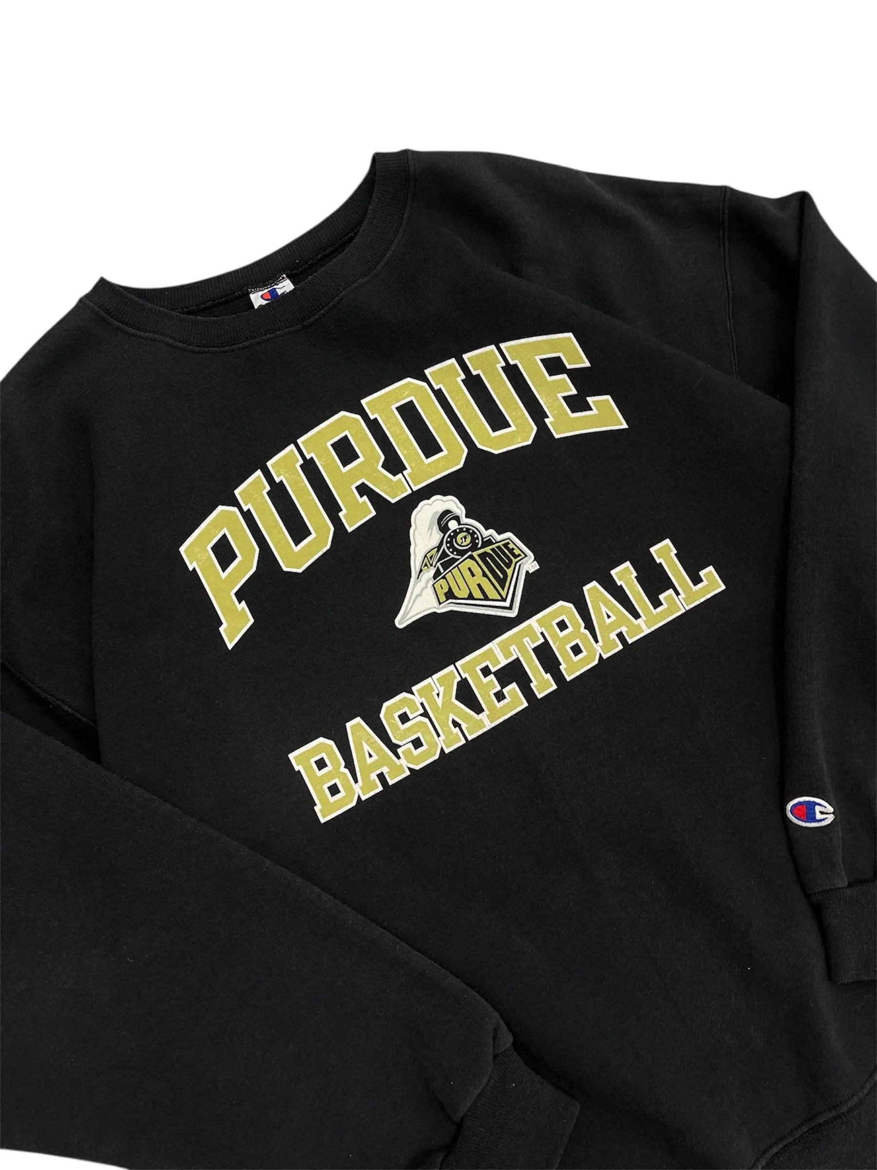Y2K 2000s Purdue Basketball Crewneck Sweatshirt - Hammered Threads