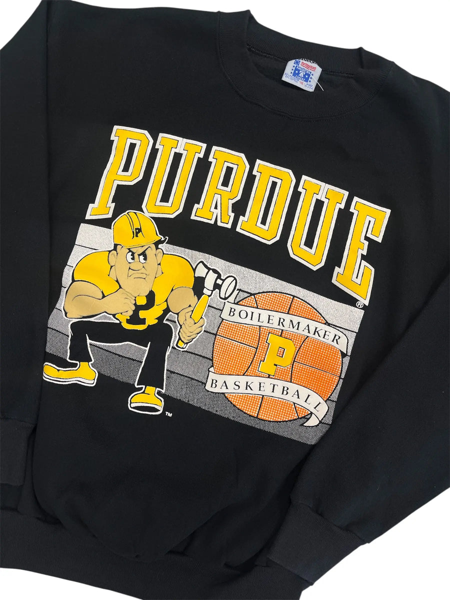 Vintage 90s Purdue Basketball Crewneck Sweatshirt - Hammered Threads