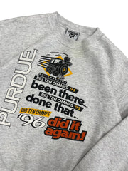 Vintage 1996 Purdue big Ten Champs Basketball Crewneck Sweatshirt - Hammered Threads