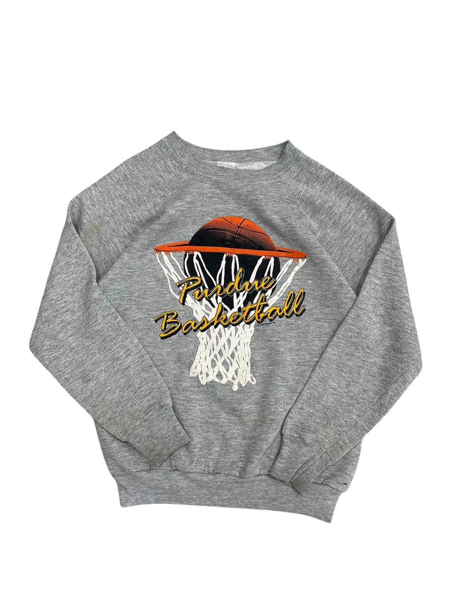 Vintage 80s Purdue Basketball Crewneck Sweatshirt - Hammered Threads