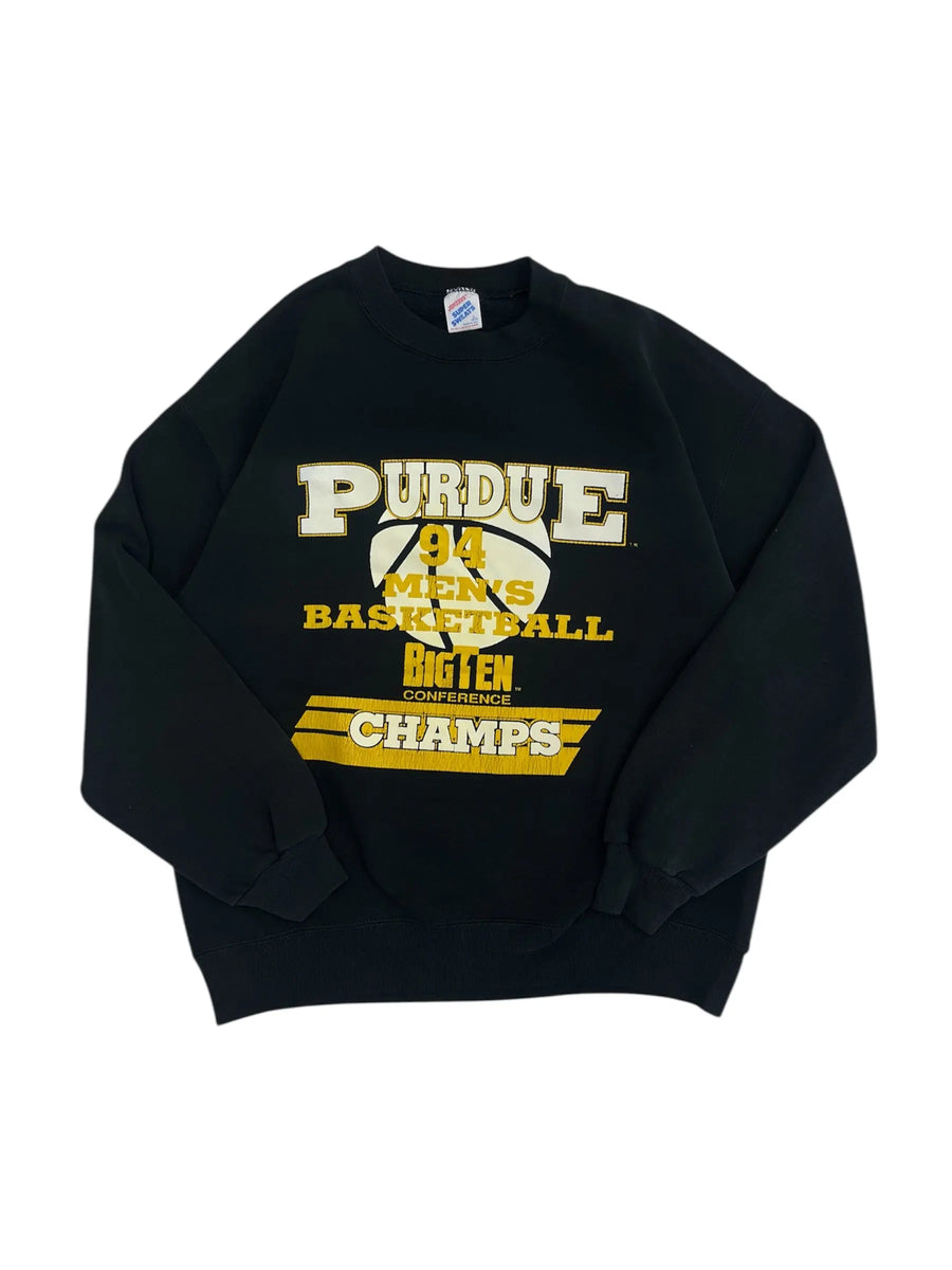 Vintage 1994 Purdue Big Ten Champs Basketball Crewneck Sweatshirt - Hammered Threads