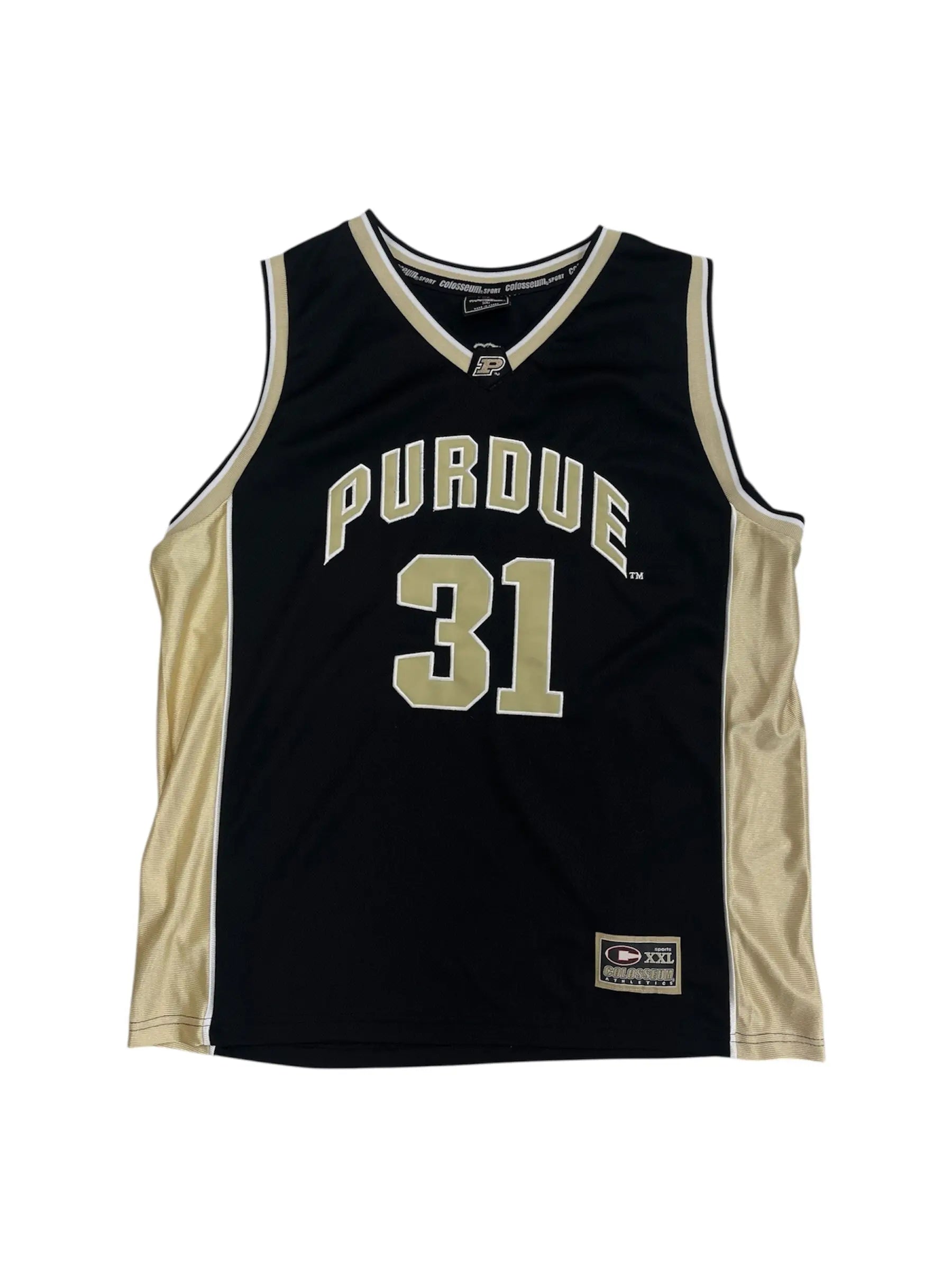 Y2K 2000s Purdue Embroidered Basketball Jersey - Hammered Threads