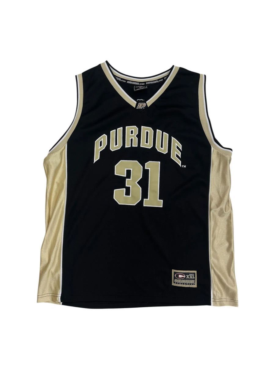 Y2K 2000s Purdue Embroidered Basketball Jersey - Hammered Threads