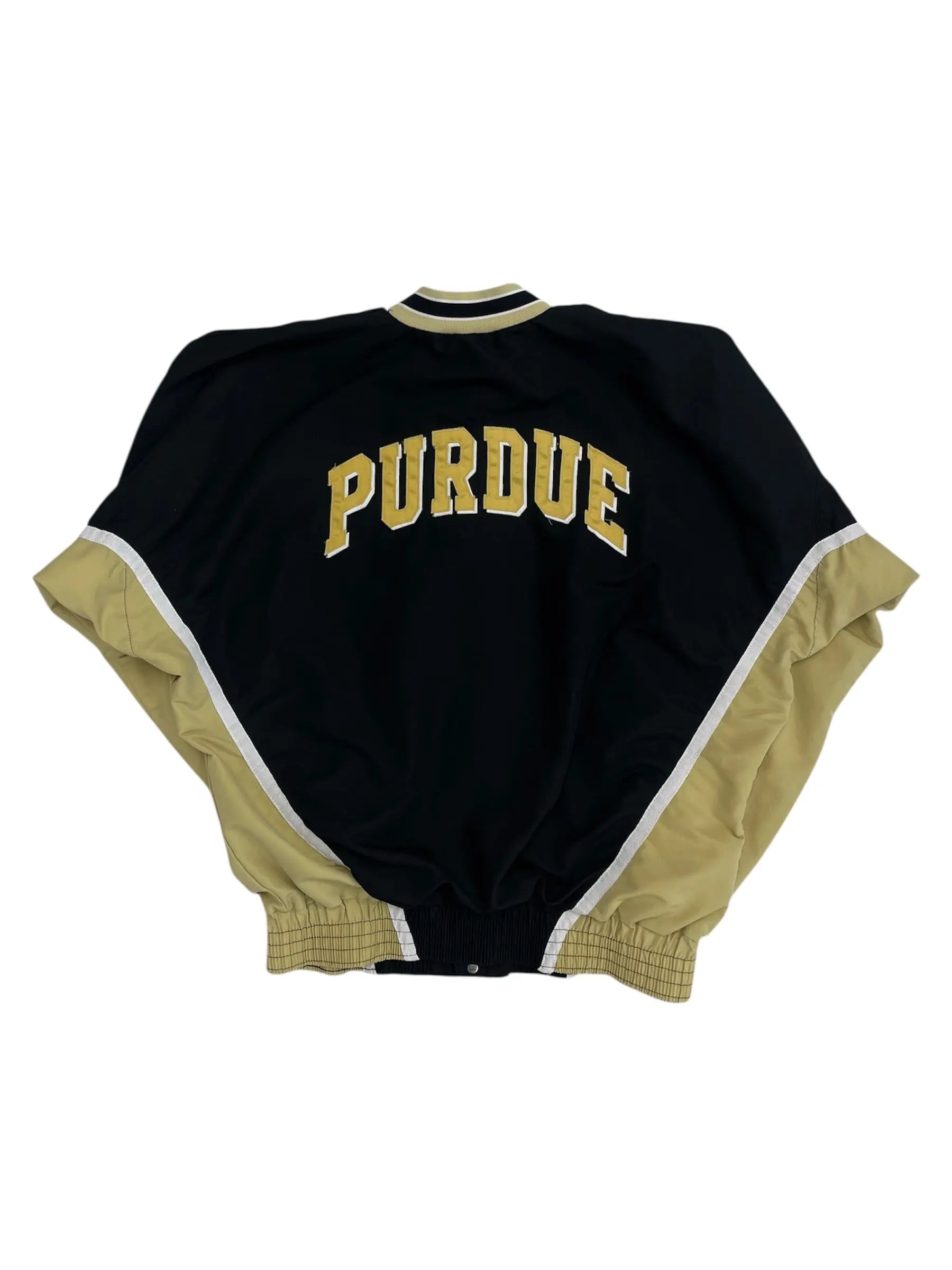 Y2K 2000s Purdue Embroidered Warm Up Jacket - Hammered Threads