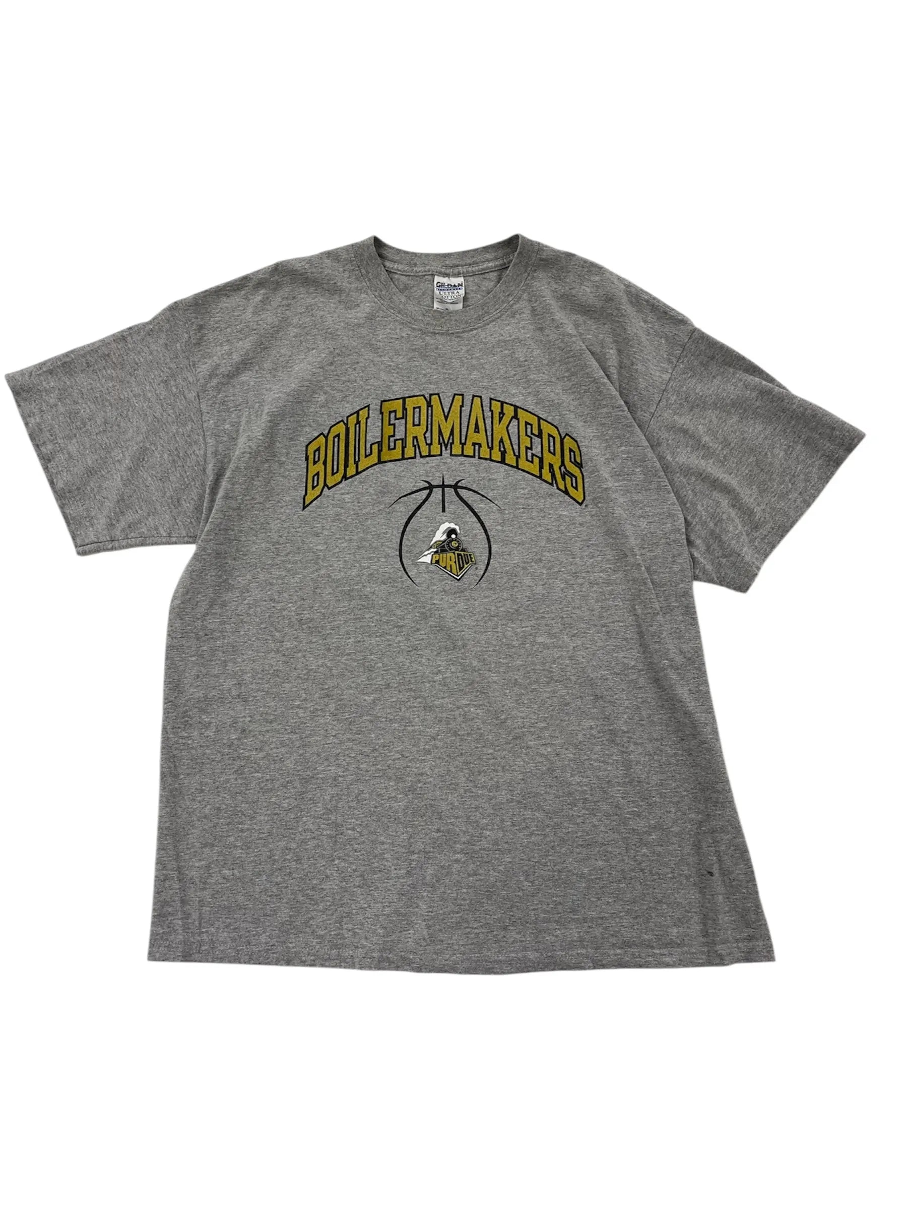 Y2K 2000s Purdue Boilermakers Graphic Basketball Tshirt - XL Hammered Threads
