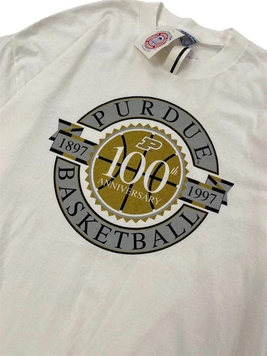 1997 Purdue Graphic Basketball Tshirt - XXL Hammered Threads