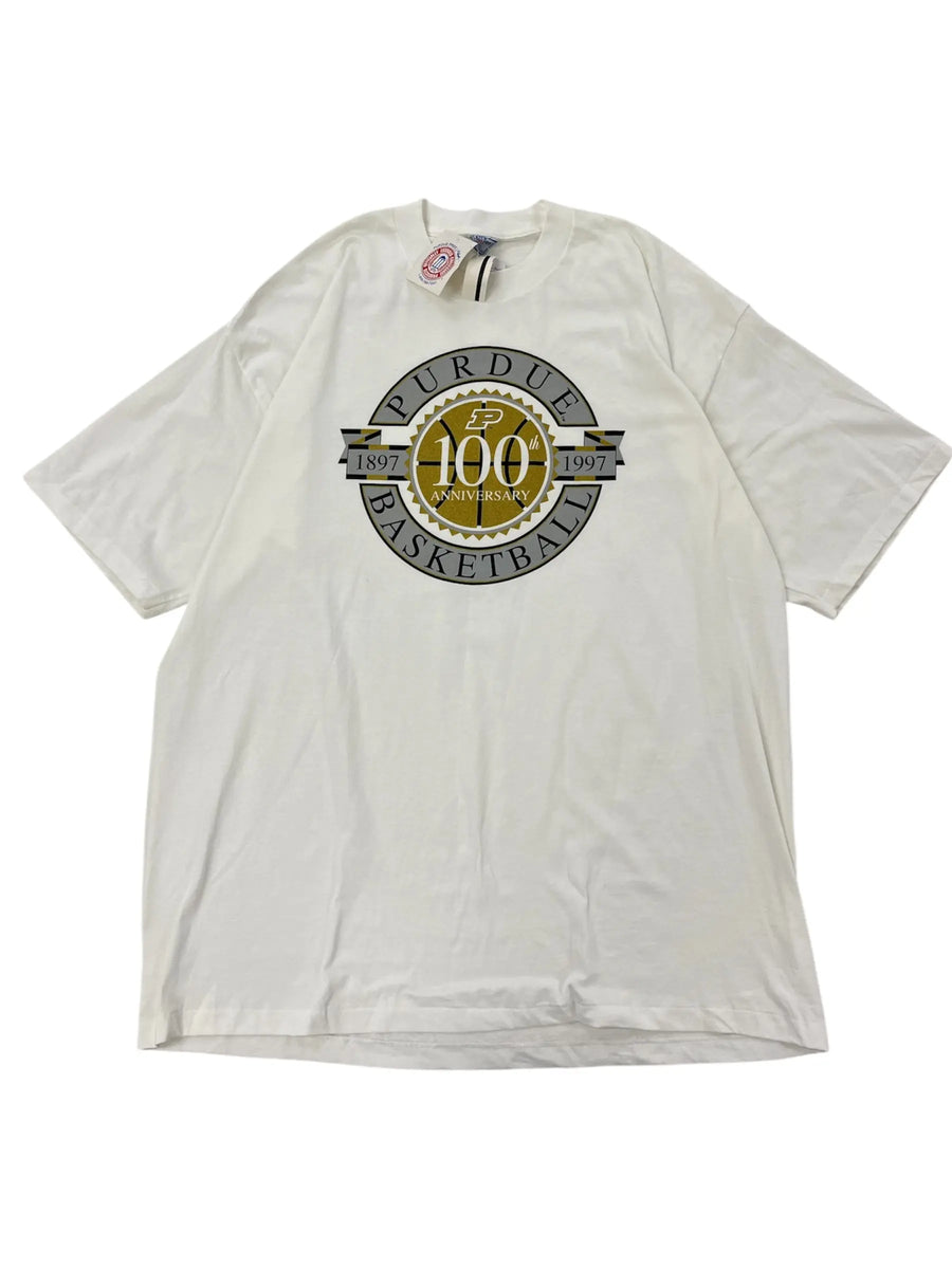 1997 Purdue Graphic Basketball Tshirt - XXL Hammered Threads