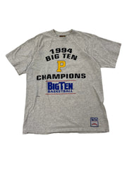 1994 Purdue Big Ten Champs Graphic Basketball Tshirt - L Hammered Threads