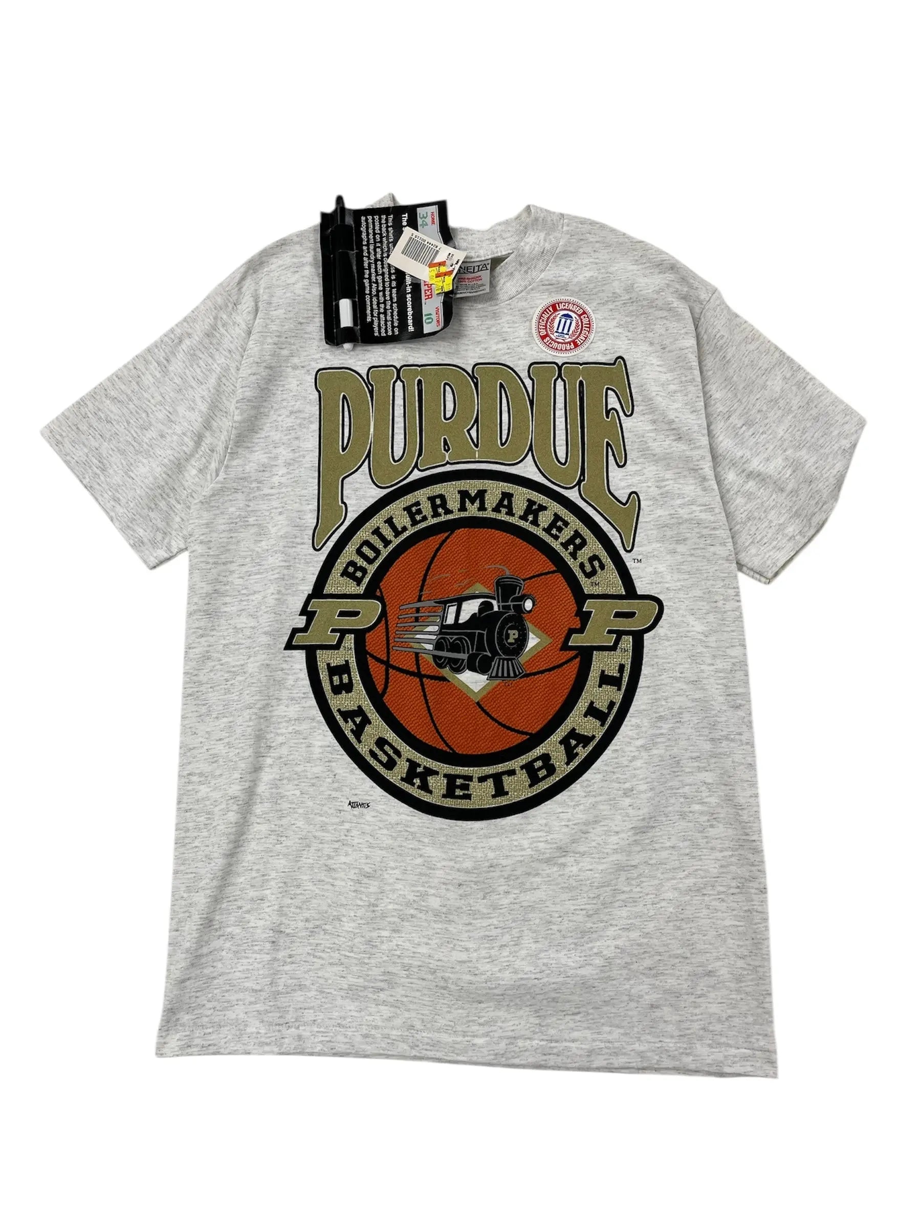 1997 Purdue Boilermakers Basketball Graphic Tshirt - M Hammered Threads