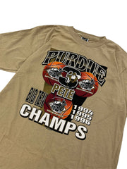 1996 Purdue Basketball 3 Pete Big Ten Champs Graphic Tshirt - xl Hammered Threads