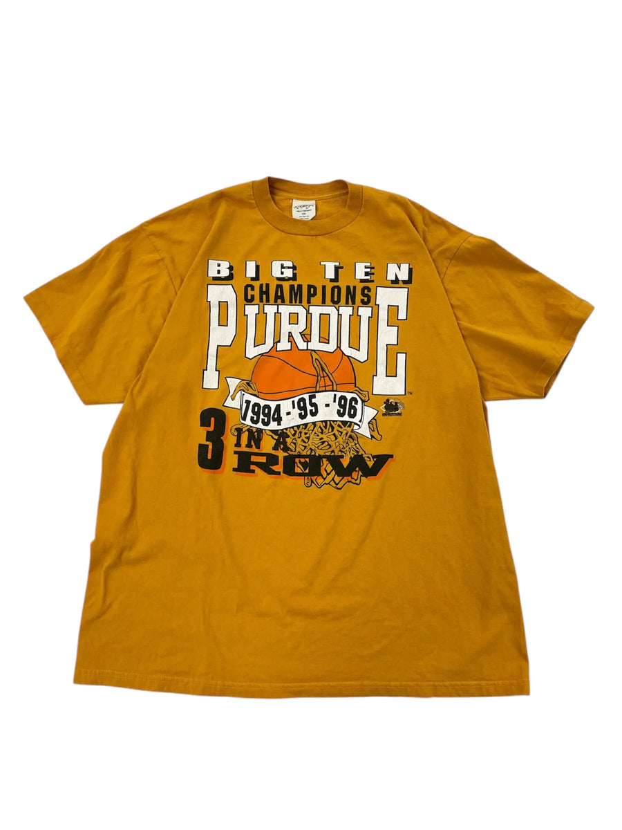 1996 Purdue Basketball 3 Pete Big Ten Champs Graphic Tshirt - XL Hammered Threads