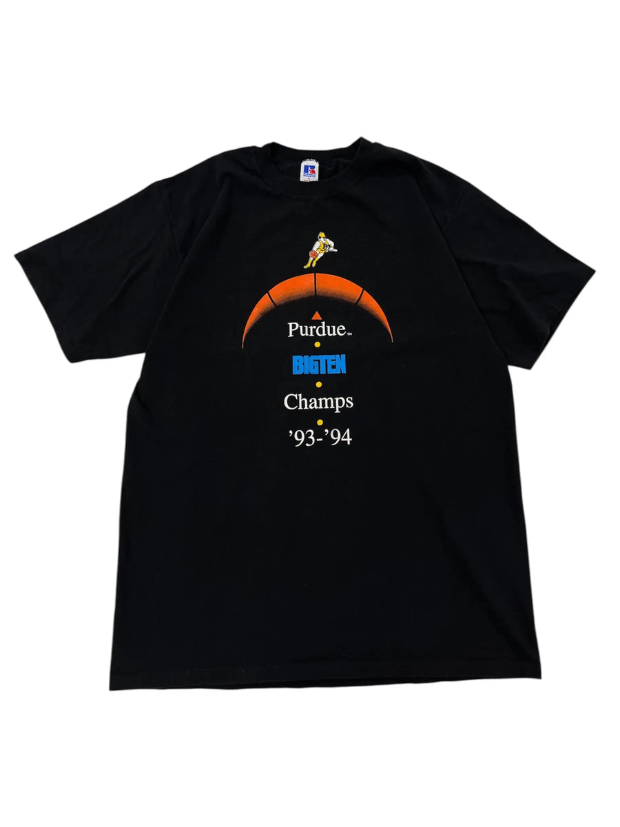 1994 Purdue Basketball Big Ten Champs Graphic Tshirt - xl Hammered Threads