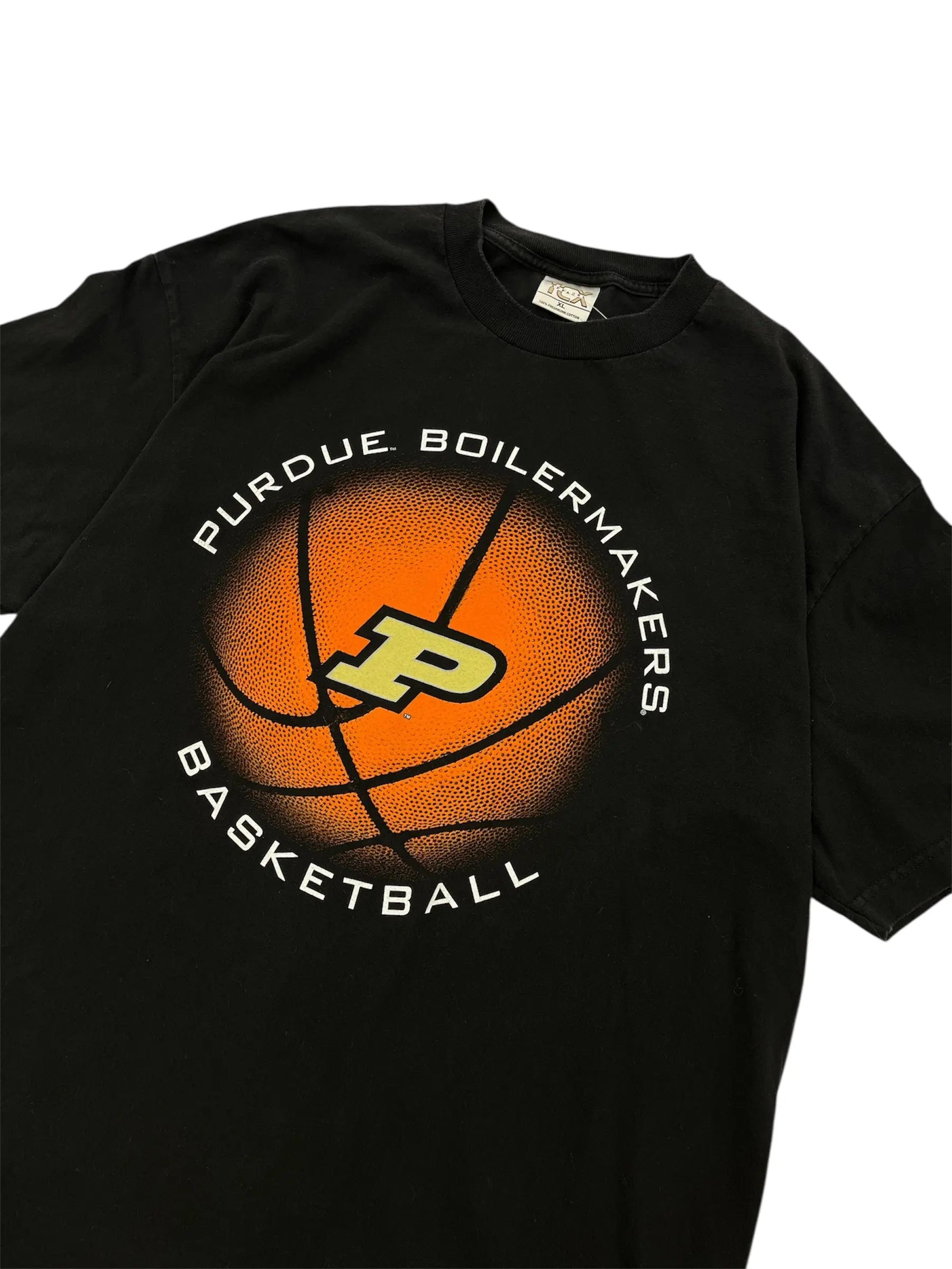 Y2K 2000s Purdue Boilermakers Basketball Graphic Tshirt - XL Hammered Threads