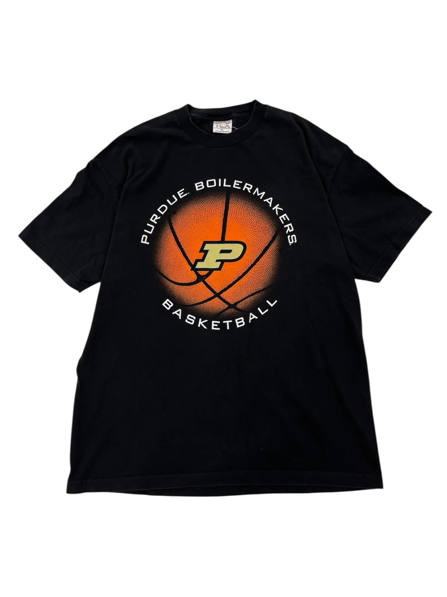 Y2K 2000s Purdue Boilermakers Basketball Graphic Tshirt - XL Hammered Threads