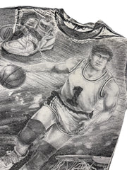 Vintage 90s Purdue Basketball Graphic Tshirt - L Hammered Threads