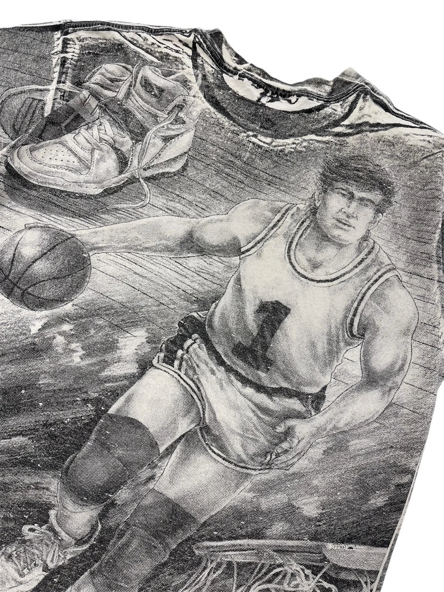 Vintage 90s Purdue Basketball Graphic Tshirt - L Hammered Threads