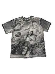 Vintage 90s Purdue Basketball Graphic Tshirt - L Hammered Threads