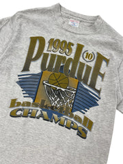 1995 Purdue Basketball Big Ten Champs Graphic Tshirt - M Hammered Threads