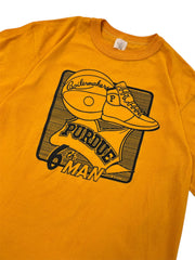 Vintage 80s Purdue Boilermakers Basketball Graphic Tshirt - L Hammered Threads