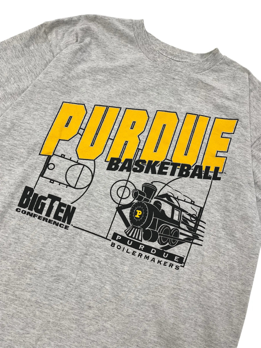 Vintage 90s Purdue Basketball Graphic Tshirt - xl Hammered Threads