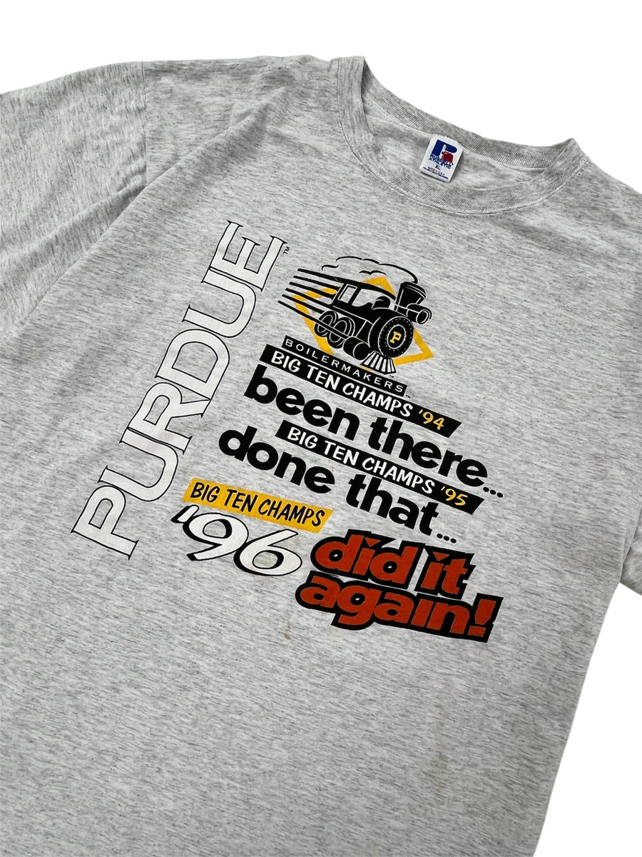 1996 Purdue Basketball 3 Pete Big Ten Champs Graphic Tshirt - xl Hammered Threads