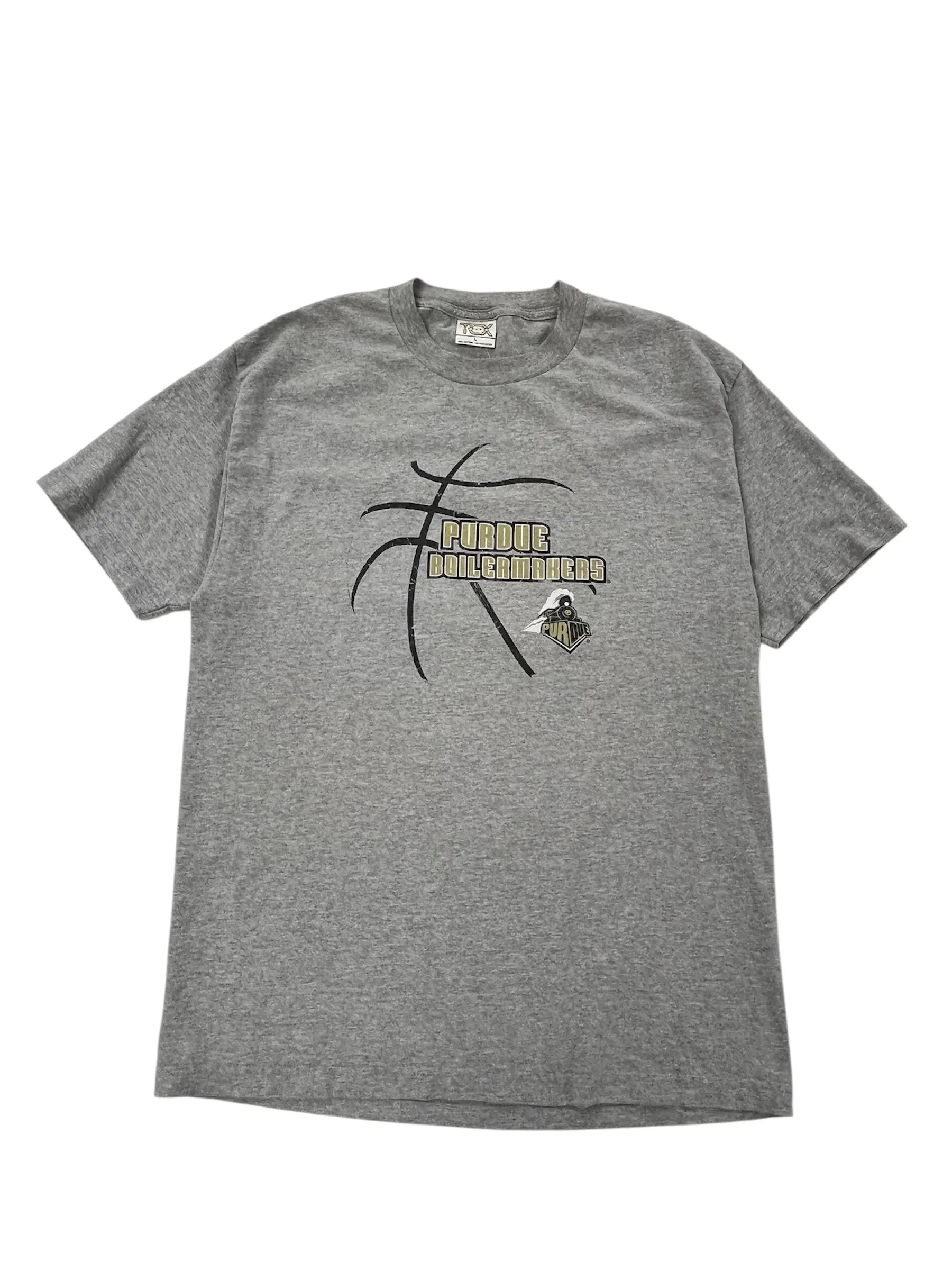 Y2K 2000s Purdue Basketball Graphic Tshirt - L Hammered Threads