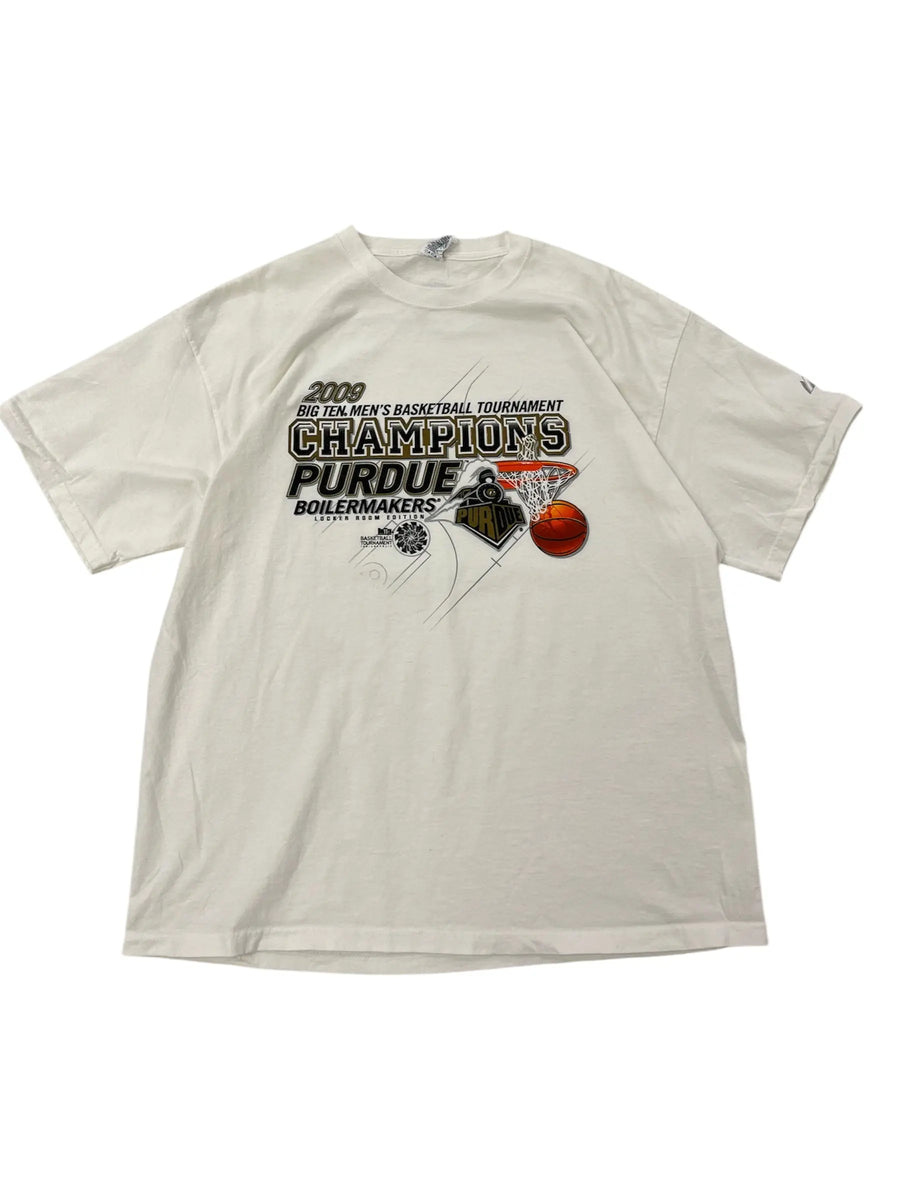 2009 Purdue Basketball Big Ten Champs Graphic Tshirt - XL Hammered Threads