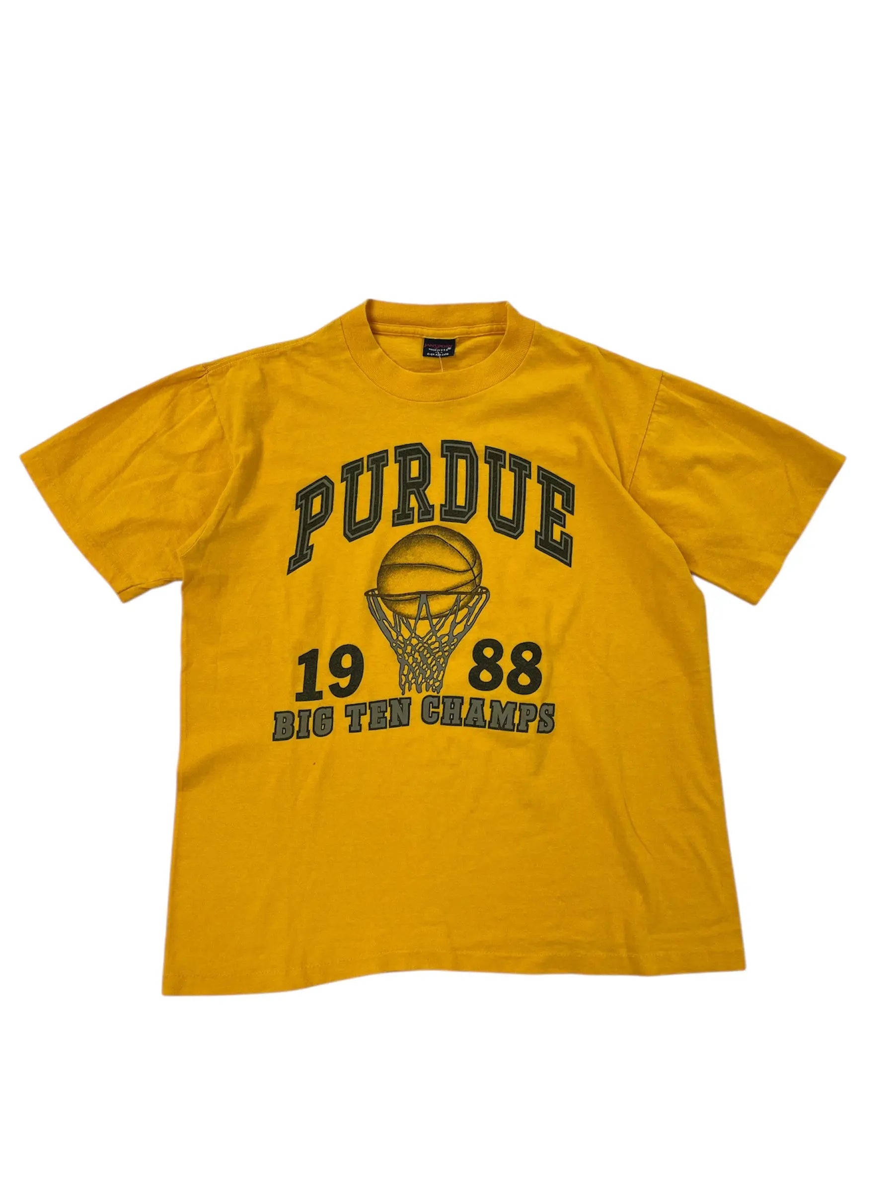 1988 Purdue Basketball Big Ten Champs Graphic Tshirt - M Hammered Threads