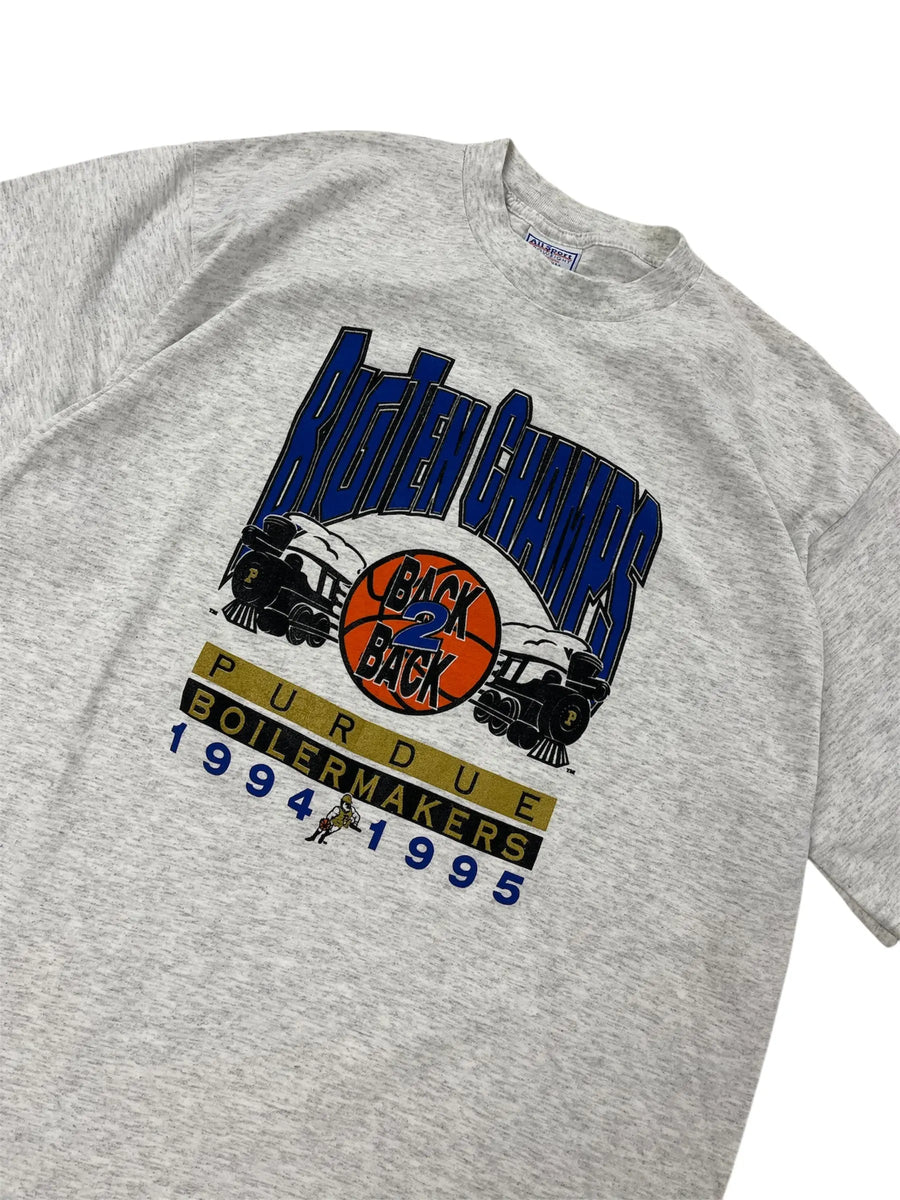1995 Purdue Basketball Big Ten Champs Graphic Tshirt - xl Hammered Threads