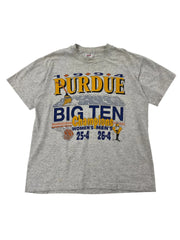 1994 Purdue Men and Women's Big Ten Champs Graphic Basketball Tshirt - L Hammered Threads