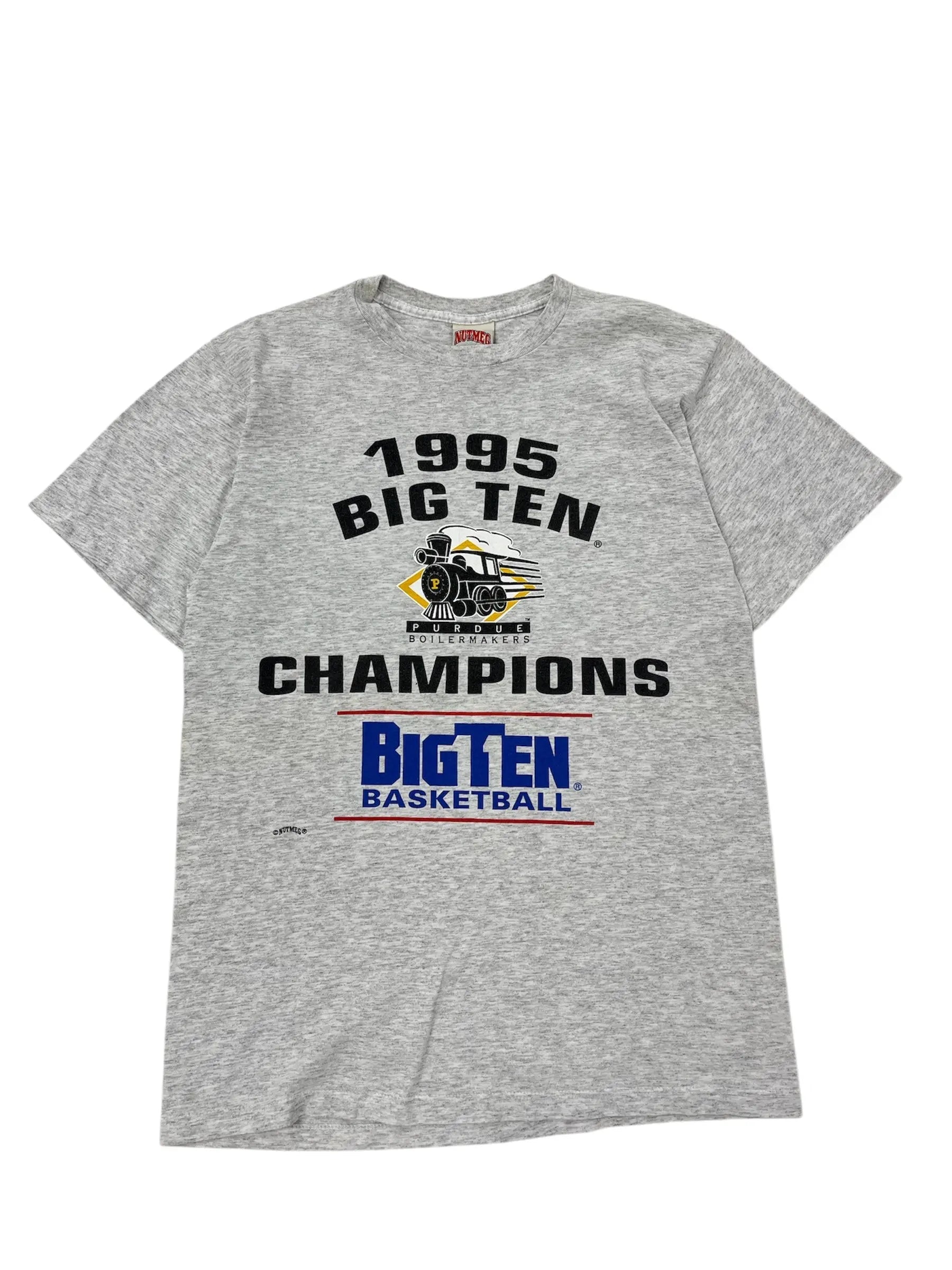 1995 Purdue Basketball Big Ten Champs Graphic Tshirt - L Hammered Threads