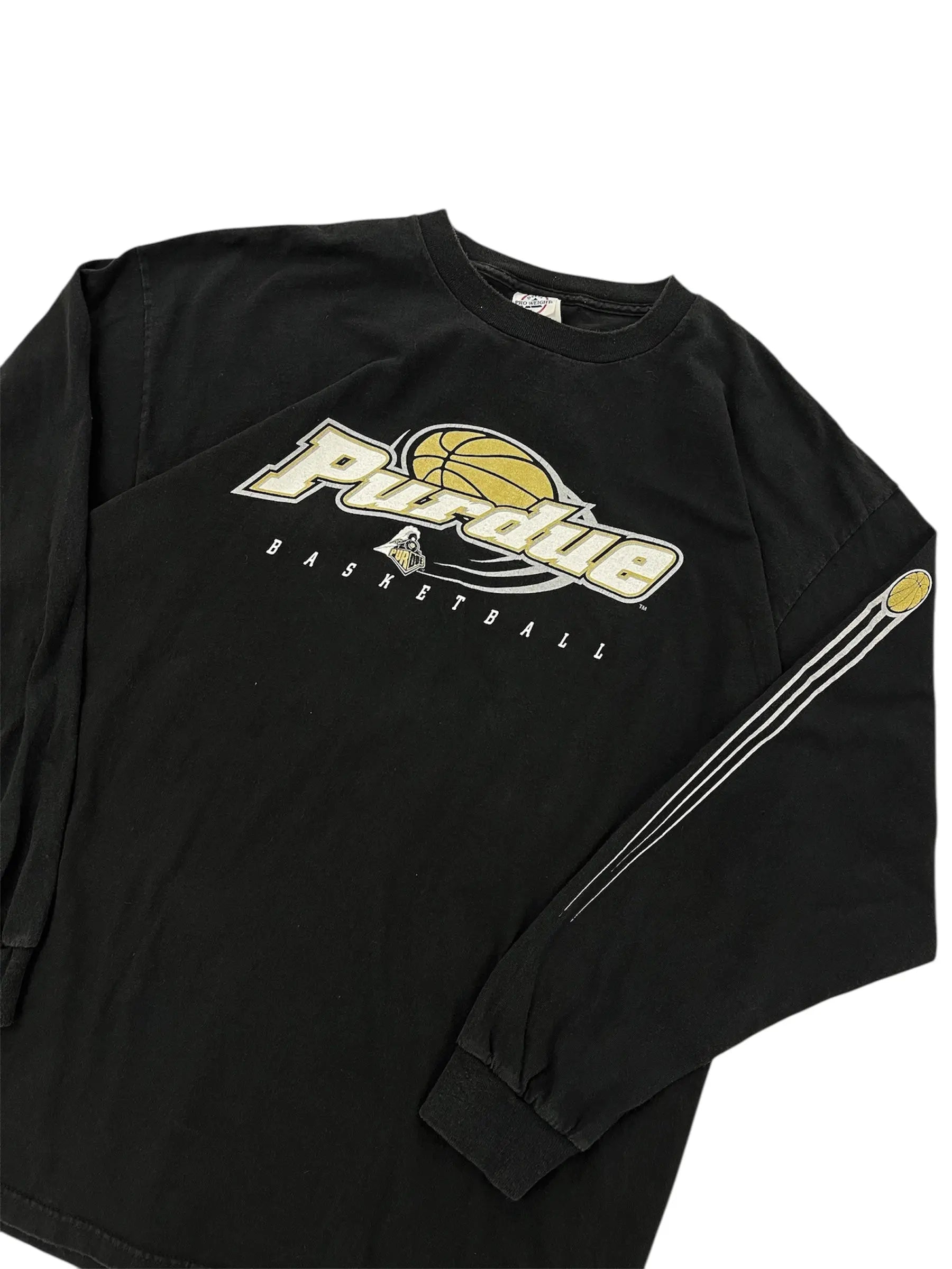 Vintage 90s Purdue Basketball Graphic Long Sleeve Shirt - XXL Hammered Threads