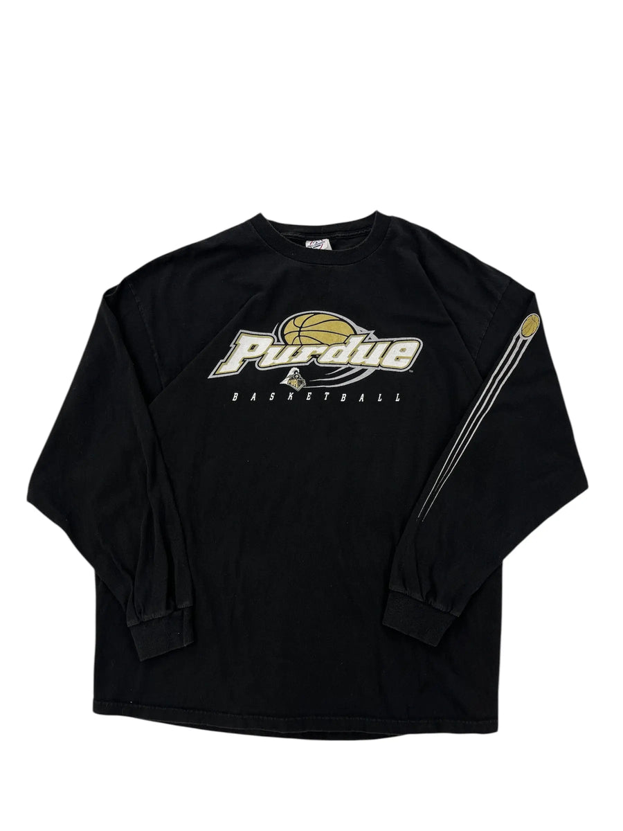 Vintage 90s Purdue Basketball Graphic Long Sleeve Shirt - XXL Hammered Threads