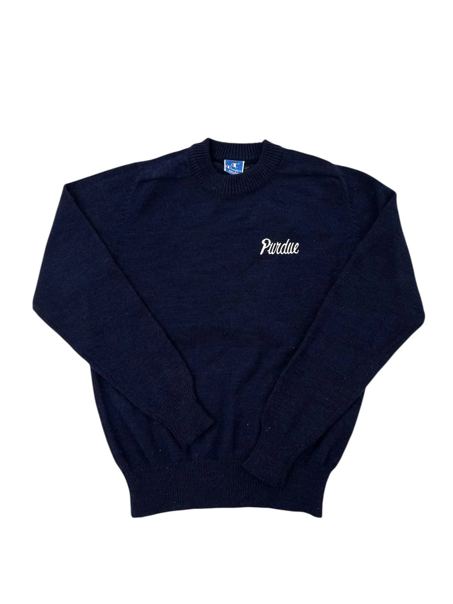 Vintage 90s Purdue Embroidered Sweater - L Hammered Threads