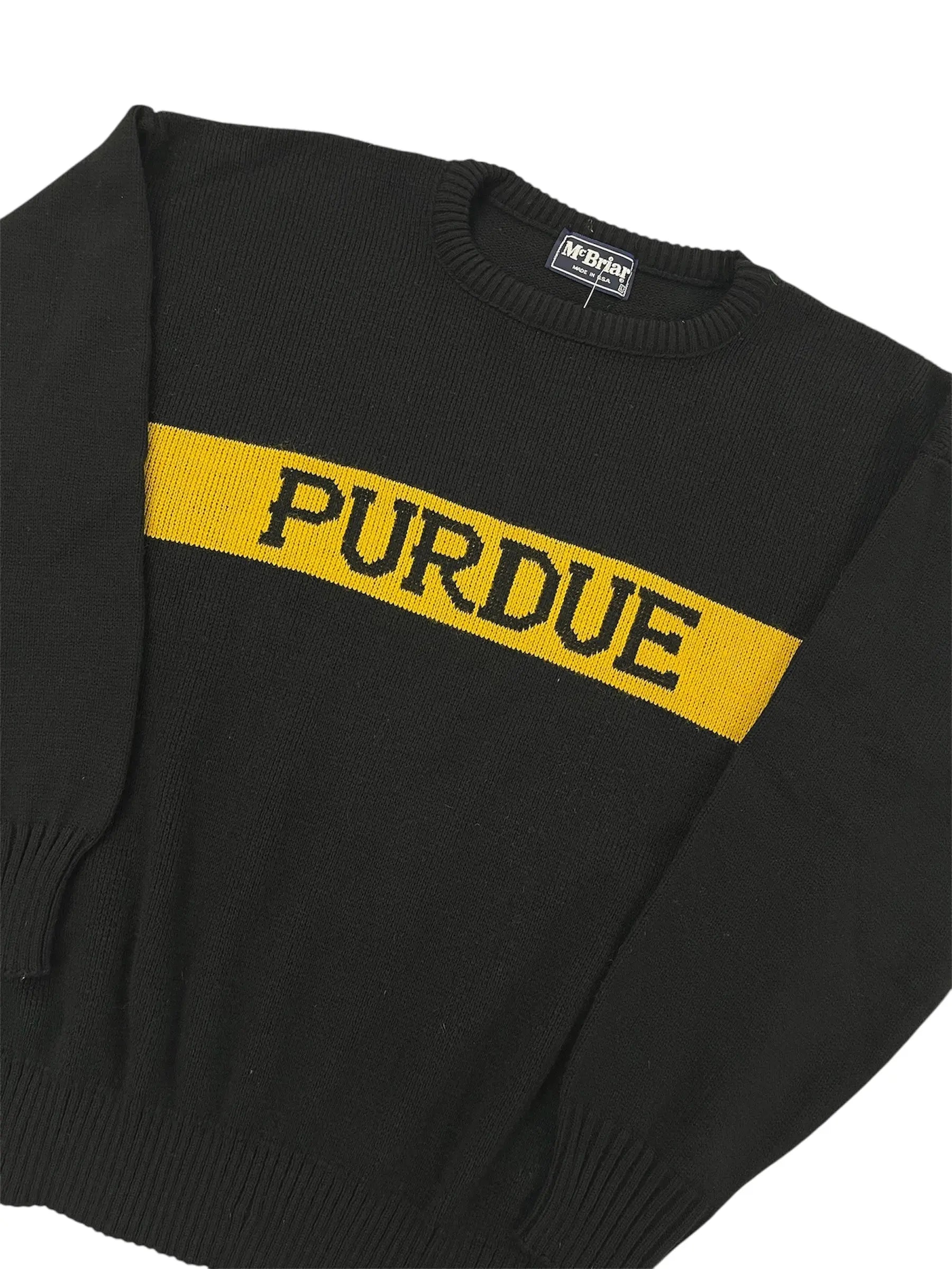 Vintage 80s Purdue Sweater - L Hammered Threads