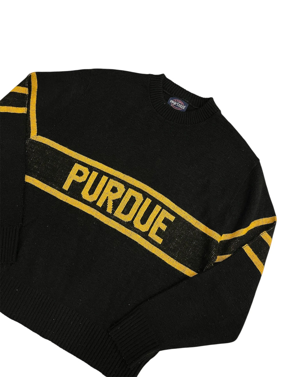 Vintage 80s Purdue Sweater - L Hammered Threads