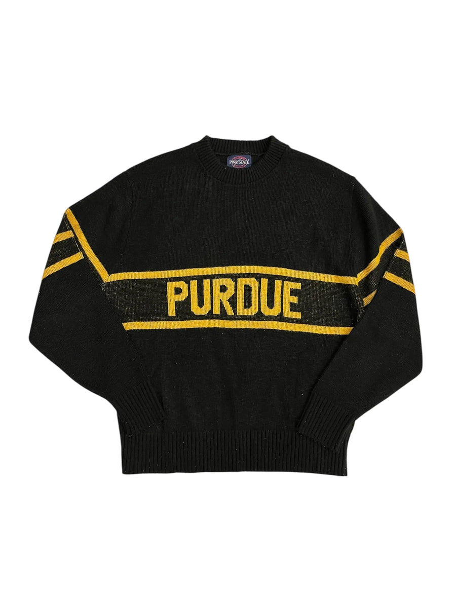 Vintage 80s Purdue Sweater - L Hammered Threads