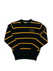 Vintage 80s Purdue University Embroidered Striped Sweater - M Hammered Threads