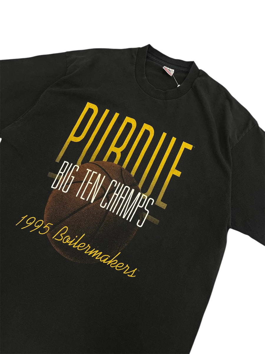 1995 Purdue Big Ten Champs Graphic Basketball Tshirt - XL Hammered Threads