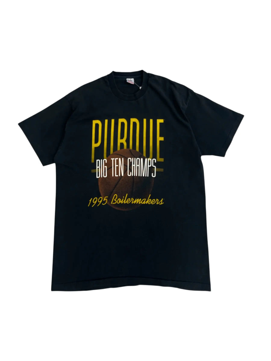 1995 Purdue Big Ten Champs Graphic Basketball Tshirt - XL Hammered Threads