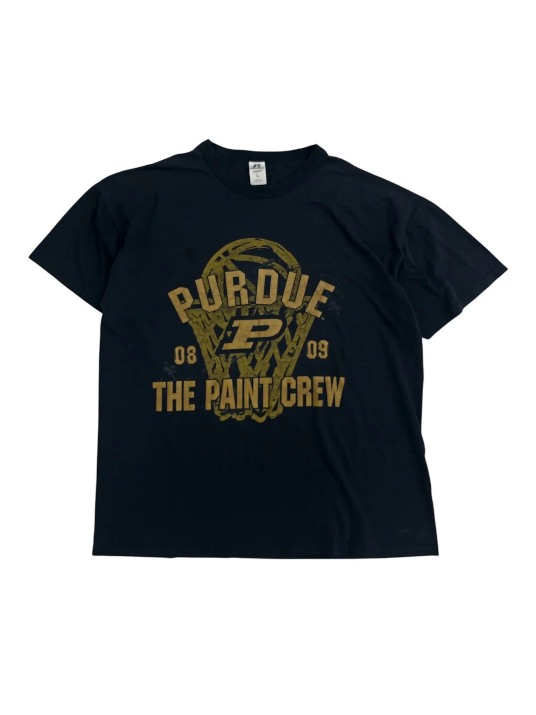 2009 Purdue Paint Crew Graphic Tshirt - L Hammered Threads