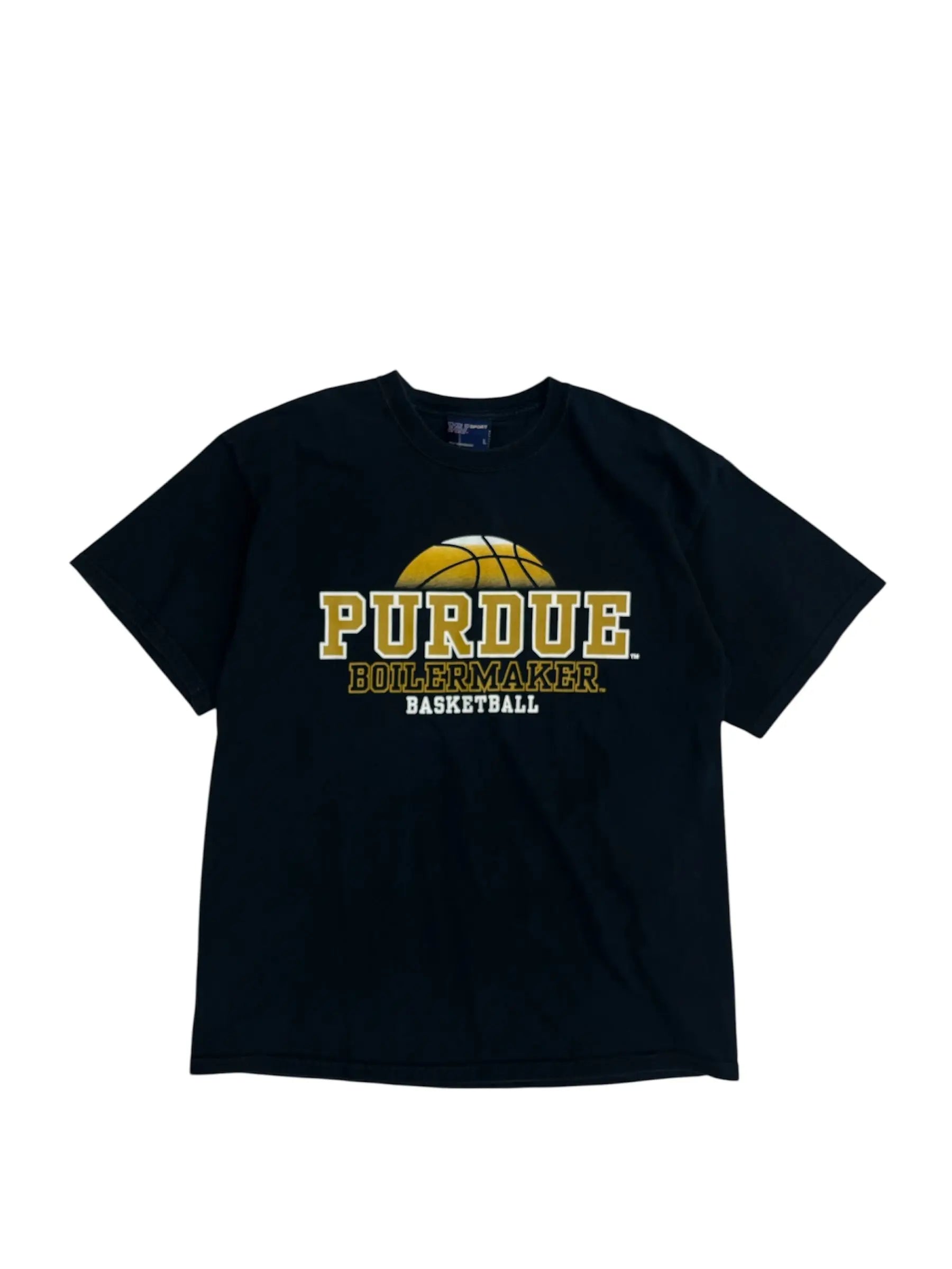 Y2K 2000s Purdue Graphic Basketball Tshirt - L Hammered Threads