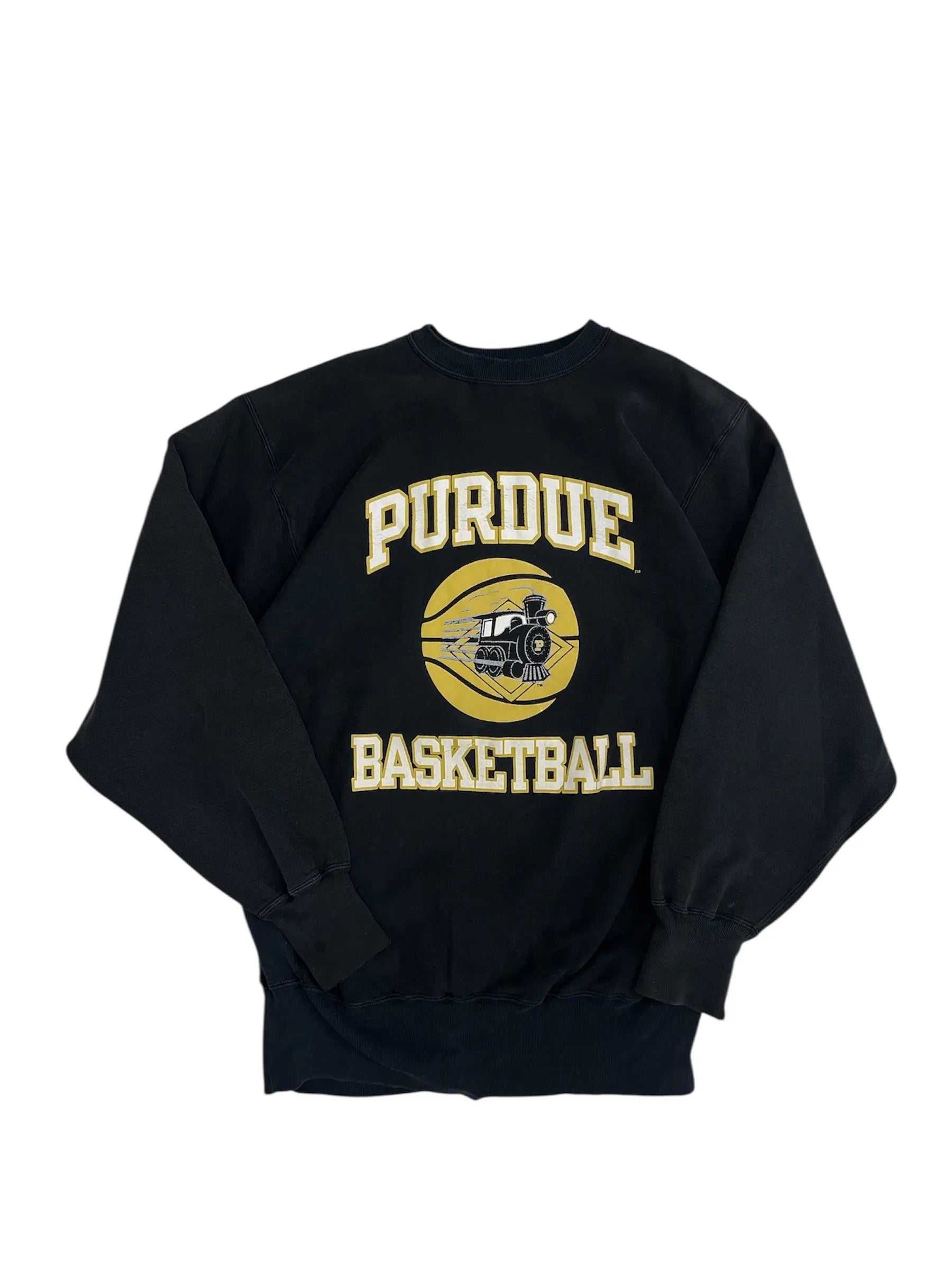 Vintage 90s Purdue Basketball Graphic Crewneck Sweatshirt - XL Hammered Threads